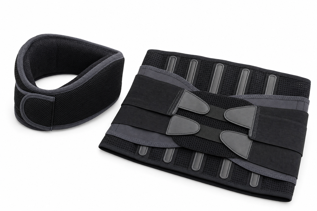 Cervical Collar & Lumbar Support Belt Bundle
