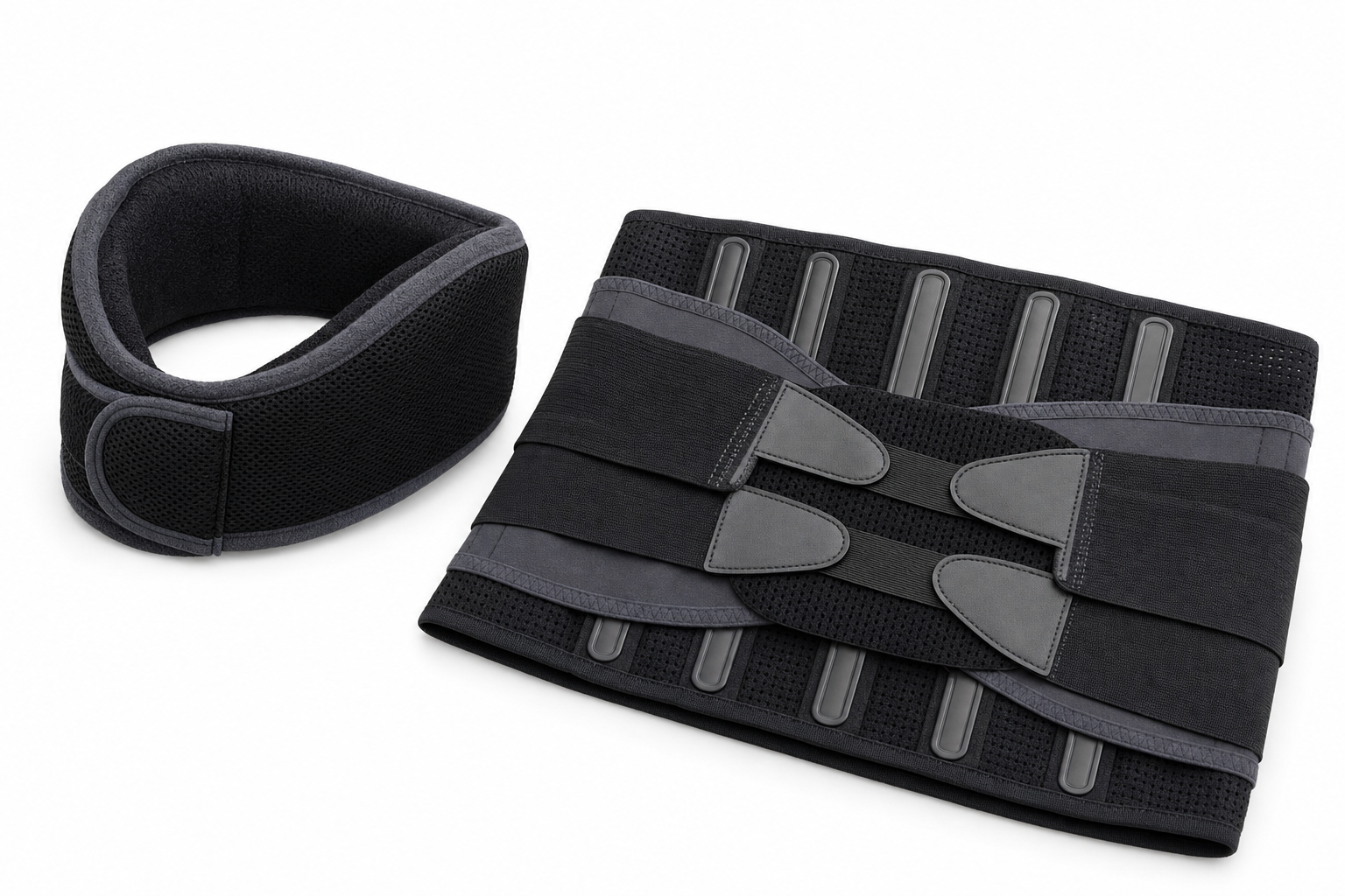 Cervical Collar & Lumbar Support Belt Bundle