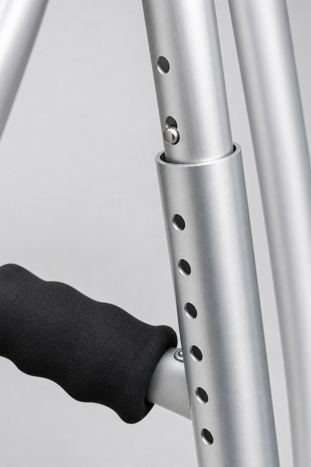 Adjustable Aluminum Crutches + Folding Walker Combo
