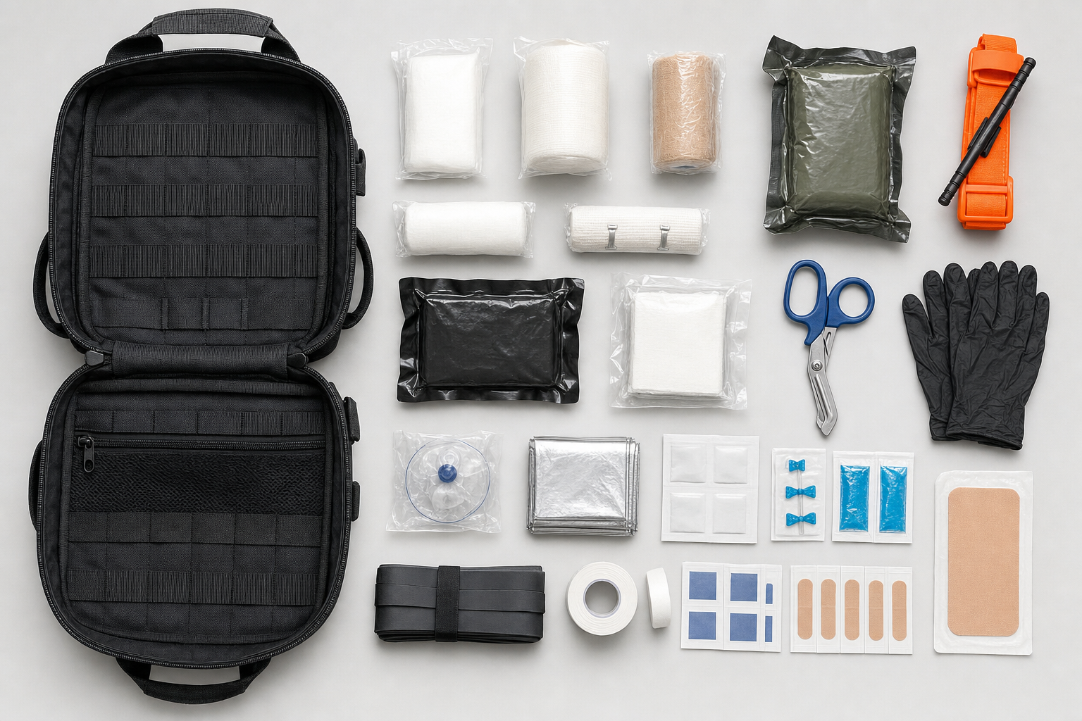 Advanced First Aid & Trauma Kit (250+ Pieces)